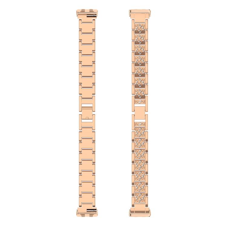 For Huawei Band 11 / Band 11 Pro Three Beads Full Diamond Metal Watch Band