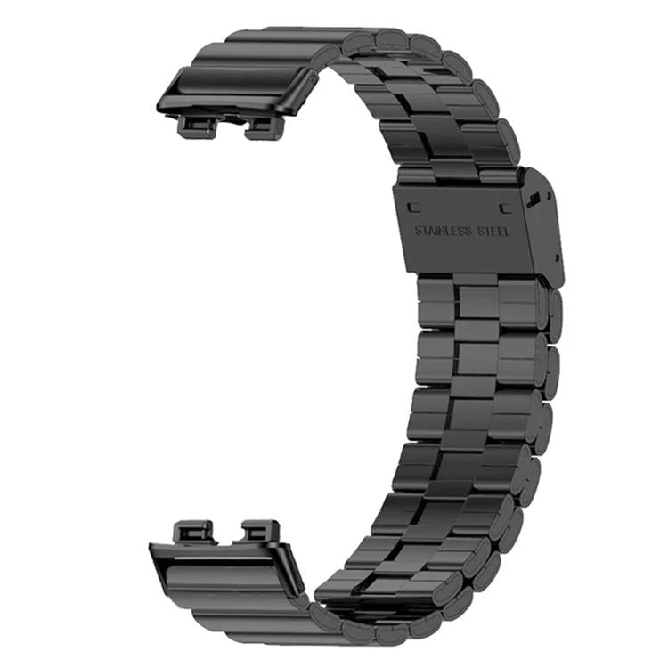 For Huawei Band 11 / Band 11 Pro Bamboo Snap Buckle Stainless Steel Metal Watch Band