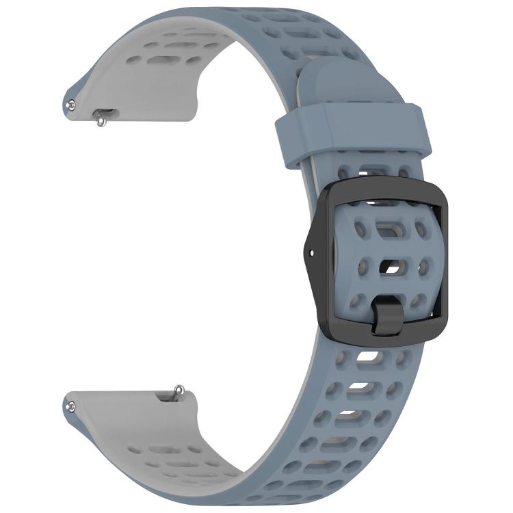 For Huawei Watch GT Runner 2 Perforated Double Color Silicone Watch Band
