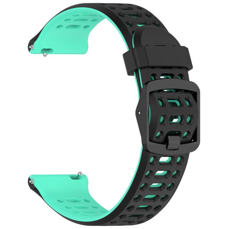 22mm Perforated Double Color Silicone Watch Band
