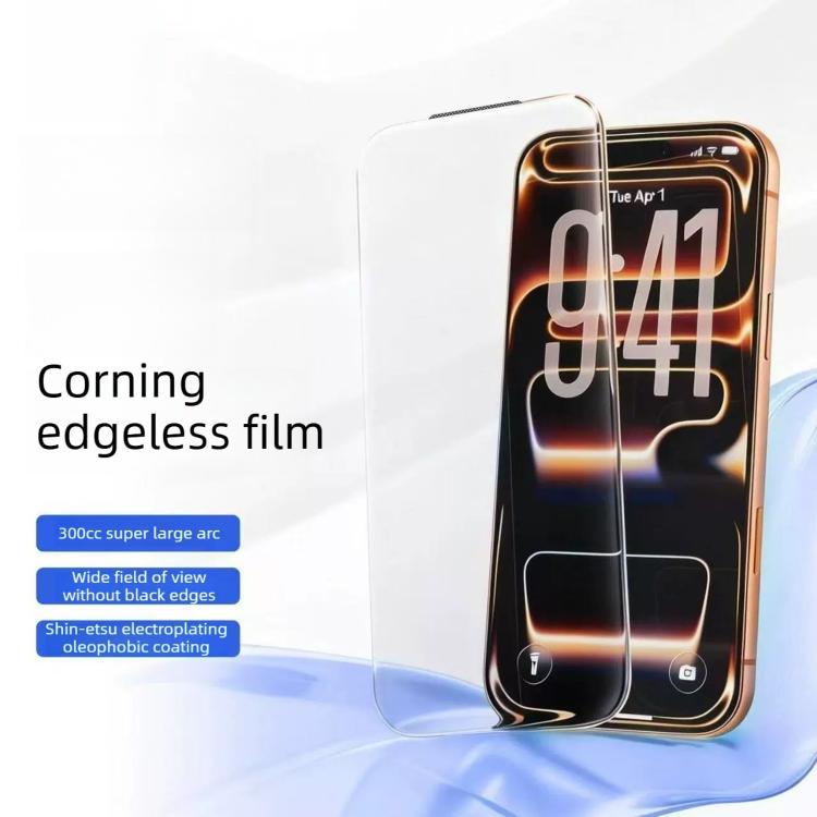 For iPhone Air 10pcs 300CC Large Arc Antistatic Corning Gorilla HD Tempered Glass Film