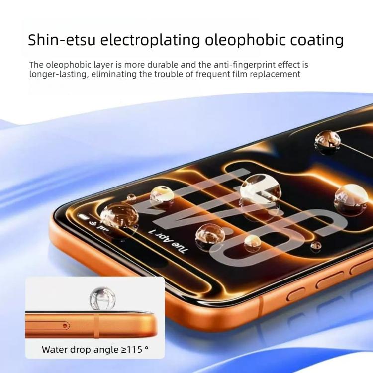 For iPhone 17 10pcs 300CC Large Arc Antistatic Corning Gorilla HD Tempered Glass Film