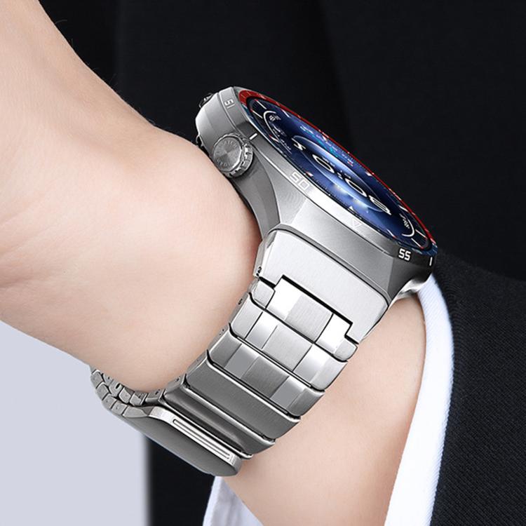 For Huawei Watch GT6 Pro Seamless Press Button AP Style Magnetic Stainless Steel Watch Band