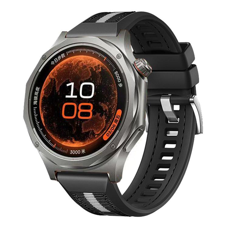 For OPPO Watch X3 Braid Nylon Hybrid Silicone Watch Band