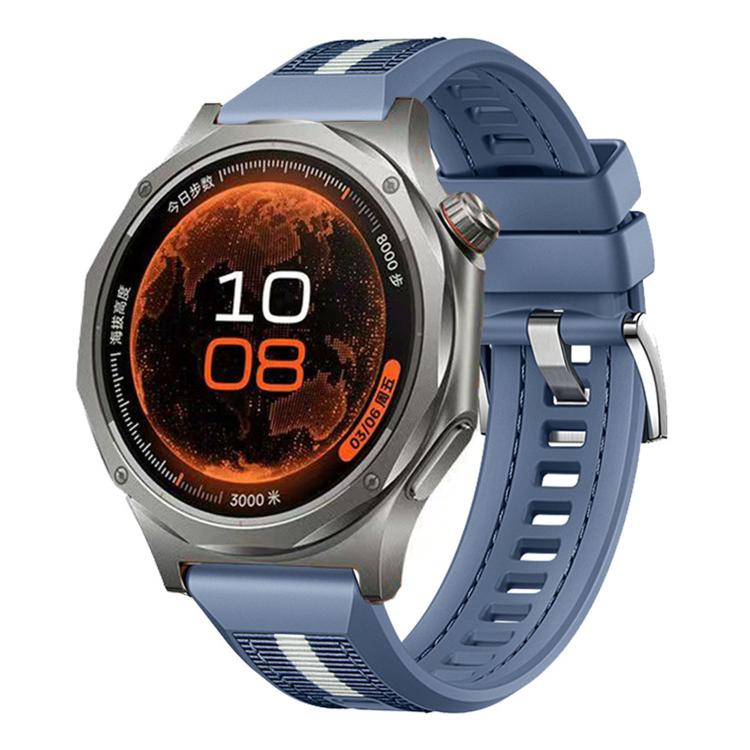 For OPPO Watch X3 Braid Nylon Hybrid Silicone Watch Band