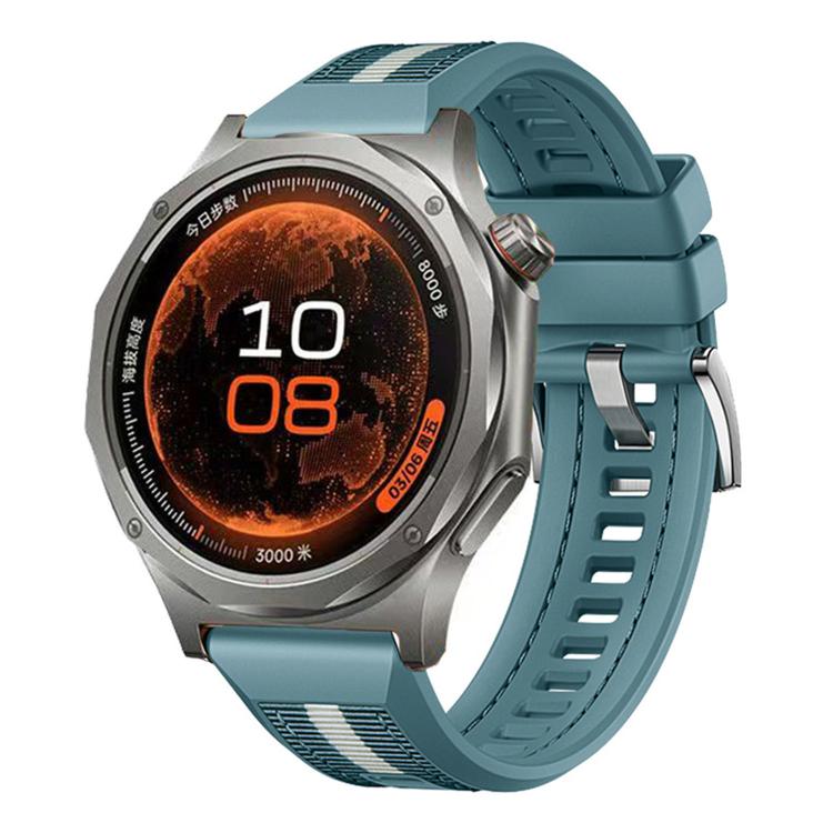 For OPPO Watch X3 Braid Nylon Hybrid Silicone Watch Band