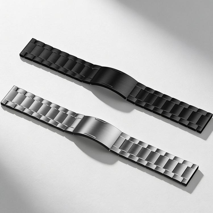 For OPPO Watch X3 Folding Buckle Three Beads Quick Release Titanium Metal Watch Band