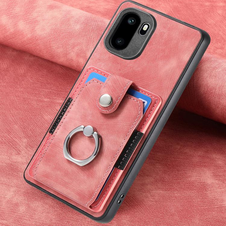 For OnePlus Ace 6 / 6T / 15R Retro Skin-feel Ring Card Wallet Phone Case