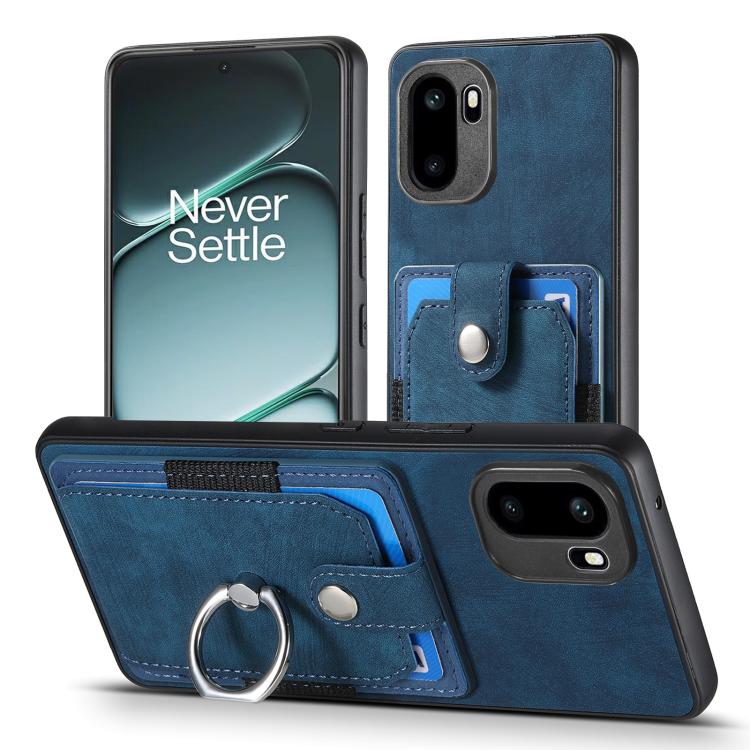 For OnePlus Ace 6 / 6T / 15R Retro Skin-feel Ring Card Wallet Phone Case