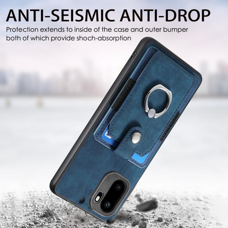For OnePlus Ace 6 / 6T / 15R Retro Skin-feel Ring Card Wallet Phone Case
