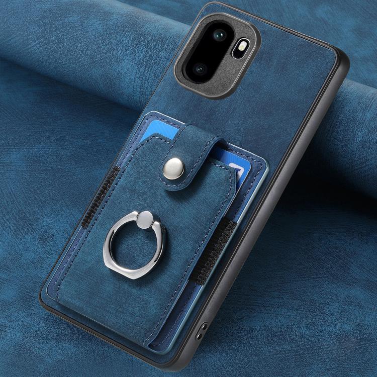 For OnePlus Ace 6 / 6T / 15R Retro Skin-feel Ring Card Wallet Phone Case