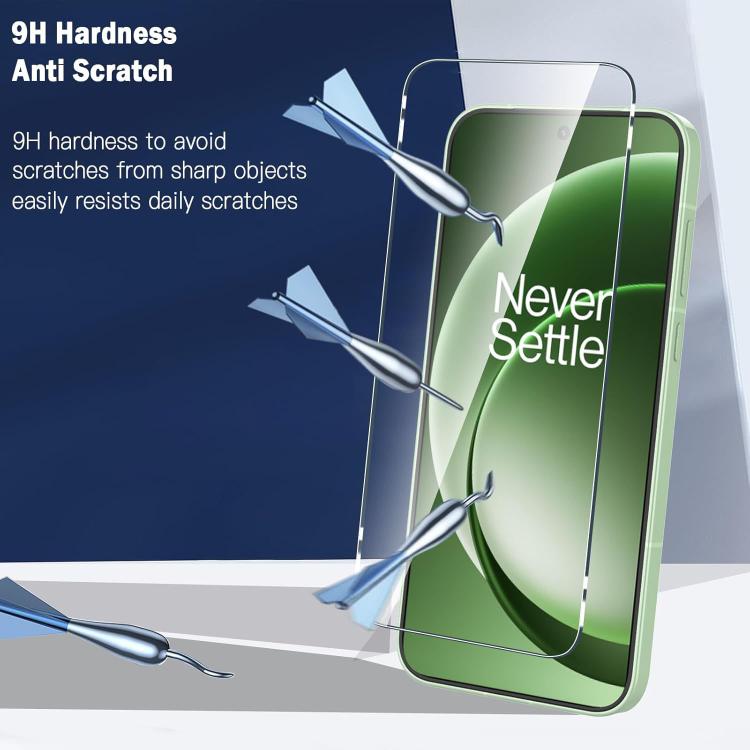 For OnePlus Tubro 6 / 6V Kalebol 10pcs High-Aluminum Semi-Screen Anti-Fingerprint HD Tempered Glass Film