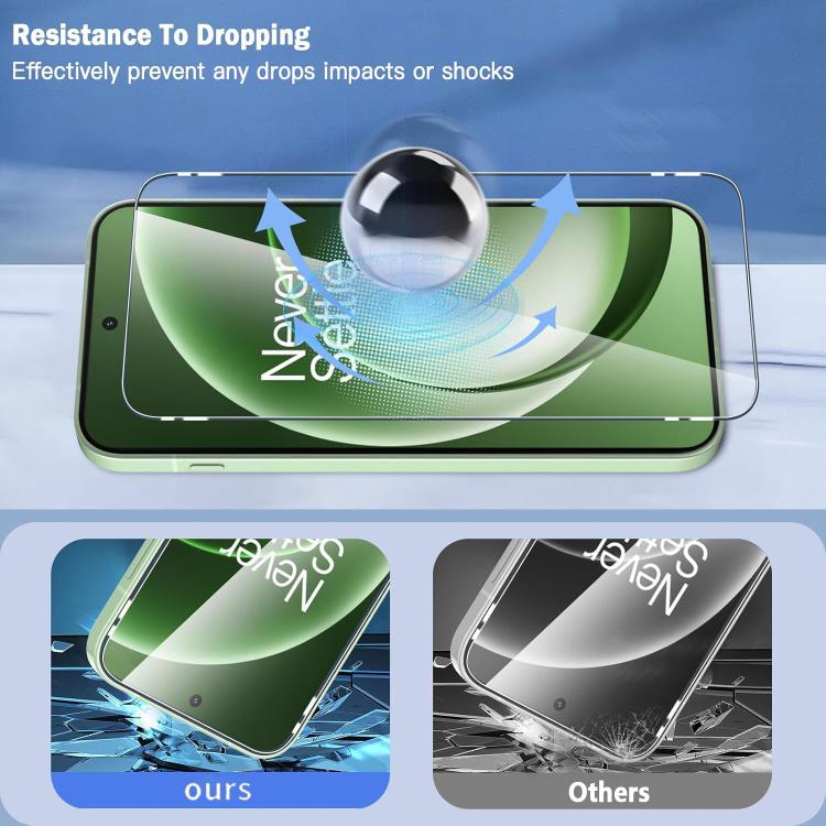 For OnePlus Tubro 6 / 6V Kalebol 10pcs High-Aluminum Semi-Screen Anti-Fingerprint HD Tempered Glass Film
