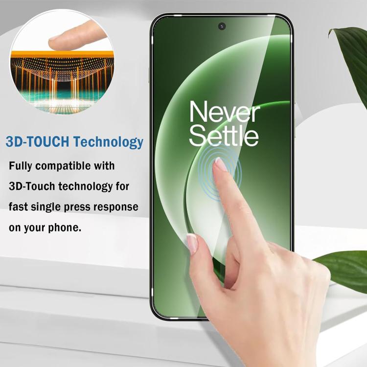 For OnePlus Tubro 6 / 6V Kalebol 10pcs High-Aluminum Semi-Screen Anti-Fingerprint HD Tempered Glass Film