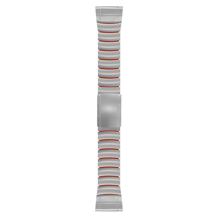 For Garmin 22mm Turtle Buckle One Bead Silicone Titanium Alloy Watch Band