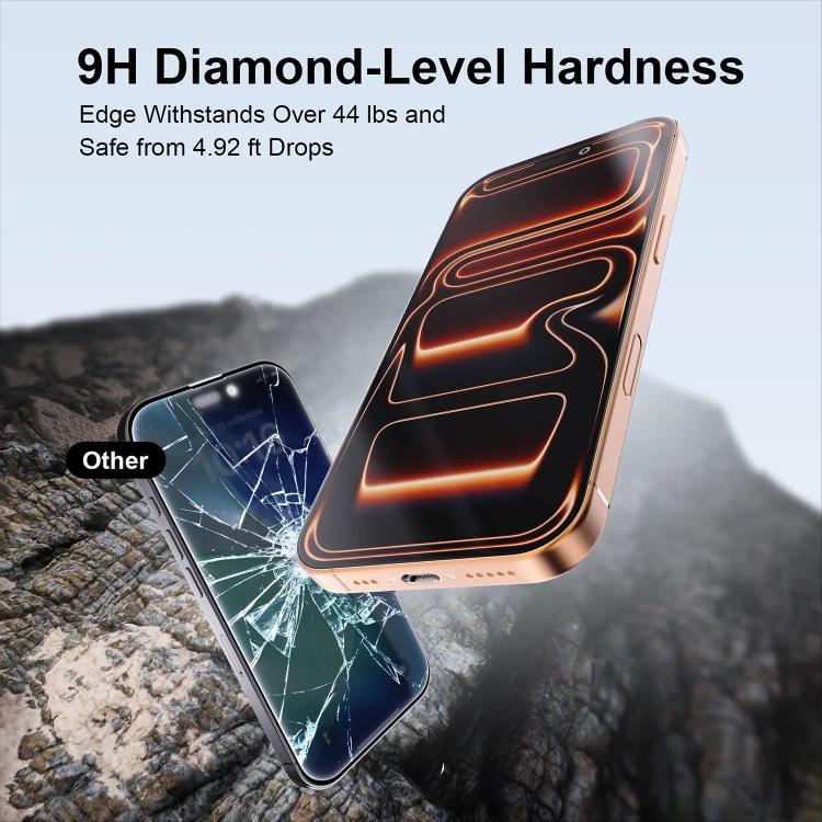 For iPhone 15 Plus 10pcs CoolBlueEyed Dustproof Mesh Anti-Static Silk Screen HD Tempered Glass Film