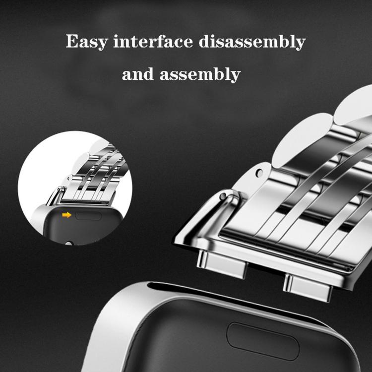 For Huawei Watch Band 11 / Band 11 Pro Seven Beads Butterfly Clasp Stainless Steel Watch Band with Removal Tool