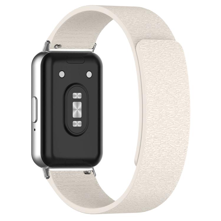 For Huawei Band 11 / Band 11 Pro Cloud Wood Grain Magnetic Silicone Watch Band