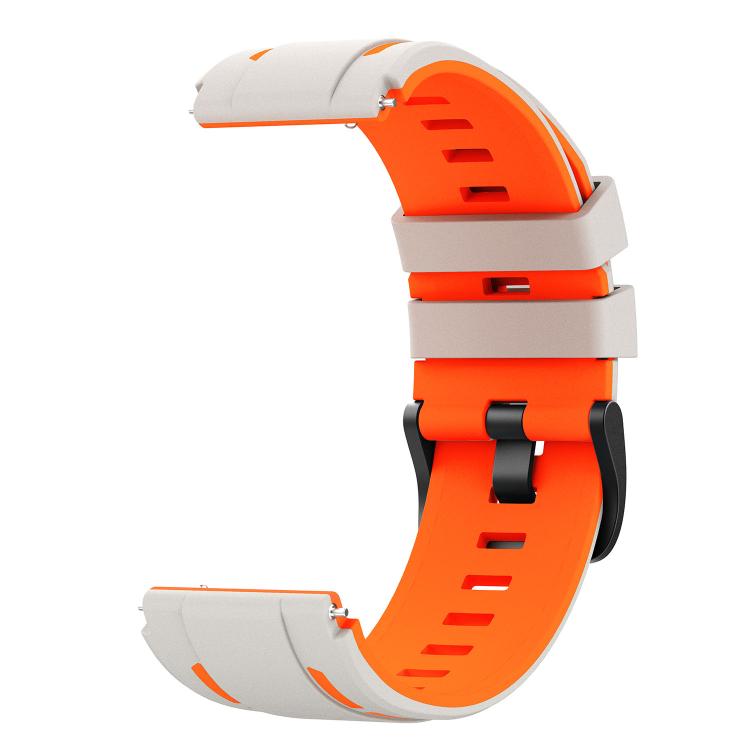 22mm Speed Shadow Sports Two Color Silicone Watch Band