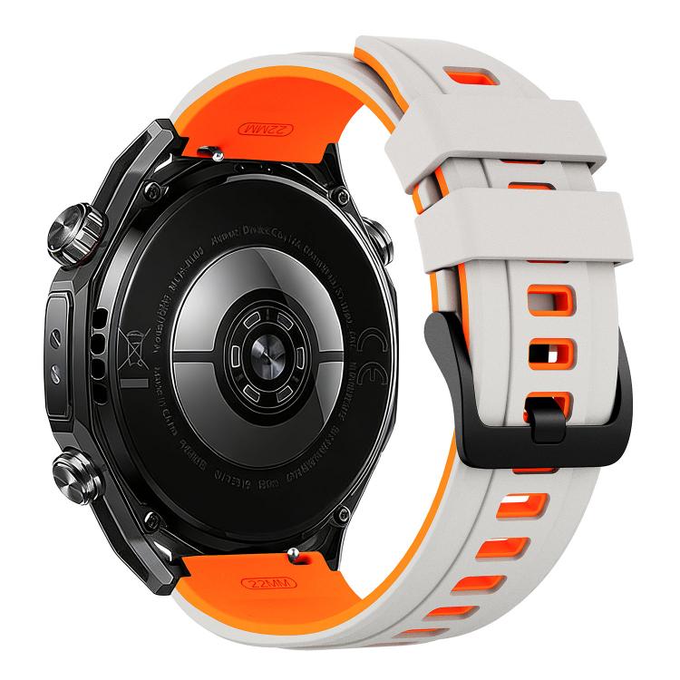 22mm Speed Shadow Sports Two Color Silicone Watch Band