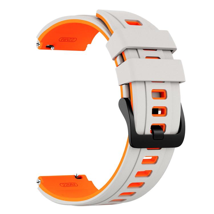 22mm Speed Shadow Sports Two Color Silicone Watch Band