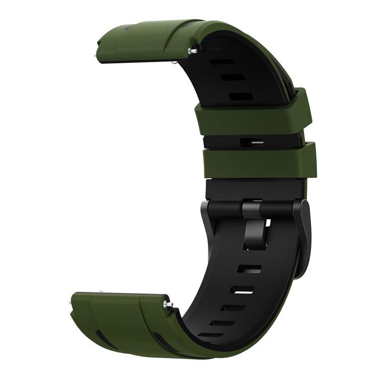 22mm Speed Shadow Sports Two Color Silicone Watch Band