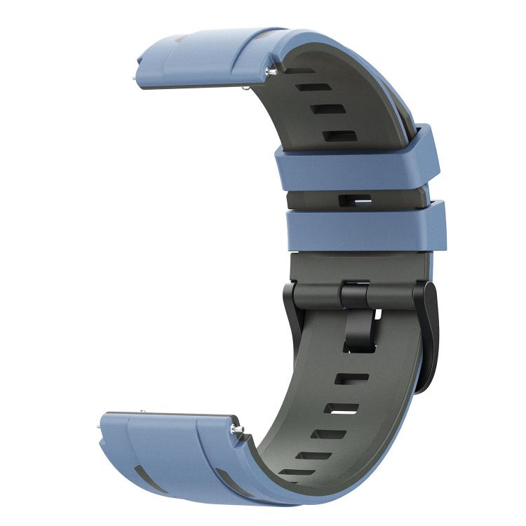 22mm Speed Shadow Sports Two Color Silicone Watch Band