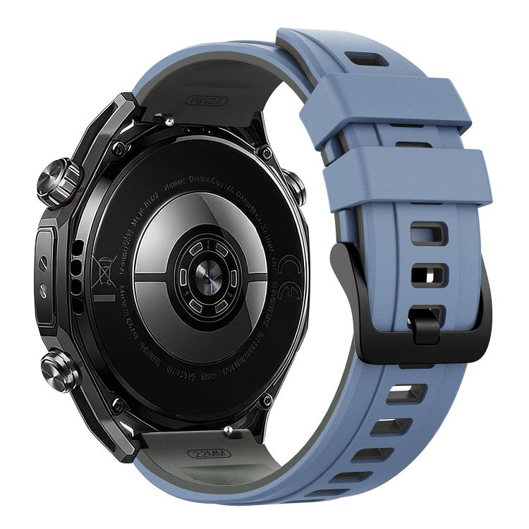 22mm Speed Shadow Sports Two Color Silicone Watch Band