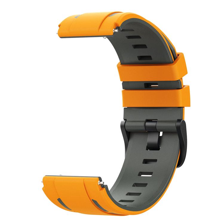 22mm Speed Shadow Sports Two Color Silicone Watch Band