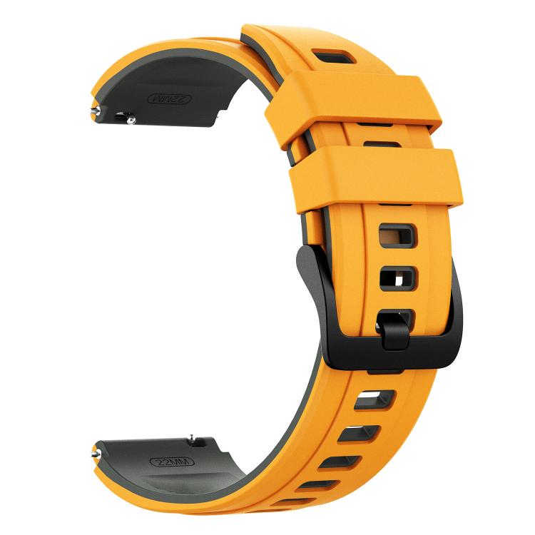 22mm Speed Shadow Sports Two Color Silicone Watch Band