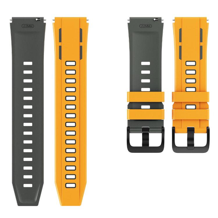 22mm Speed Shadow Sports Two Color Silicone Watch Band
