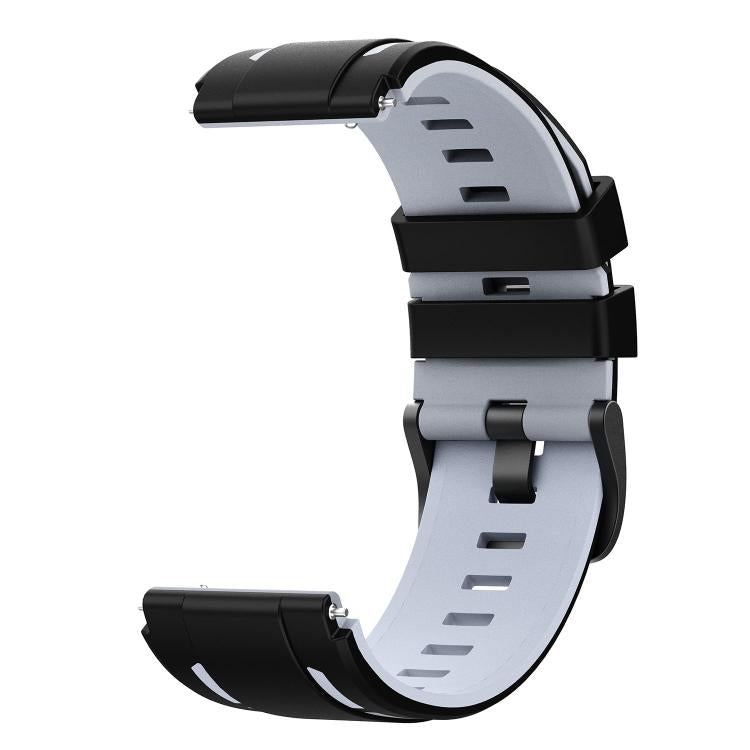 22mm Speed Shadow Sports Two Color Silicone Watch Band