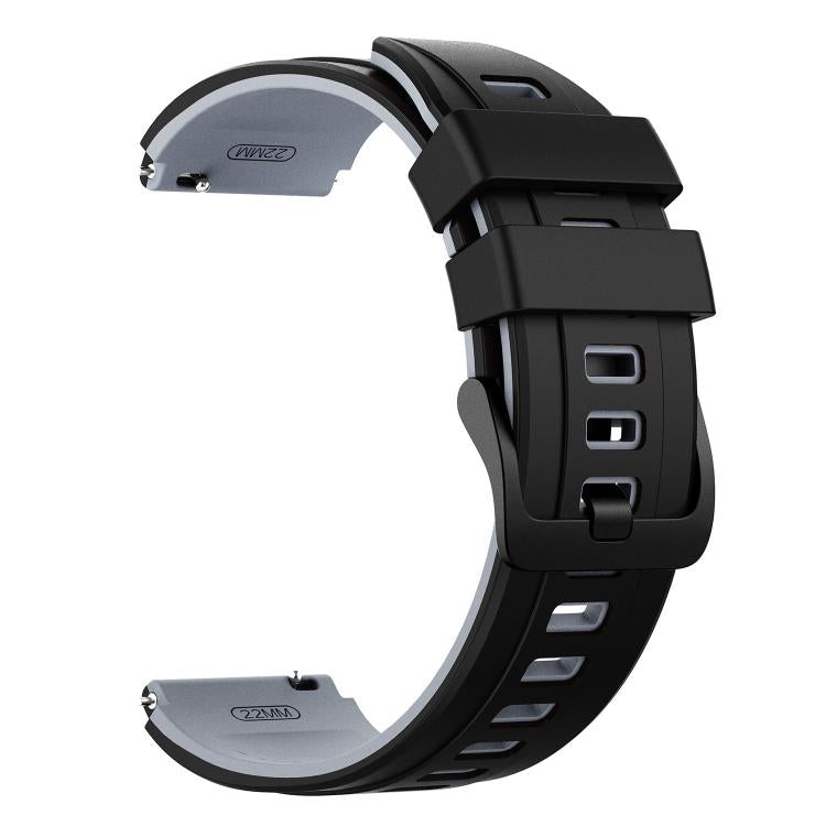 22mm Speed Shadow Sports Two Color Silicone Watch Band