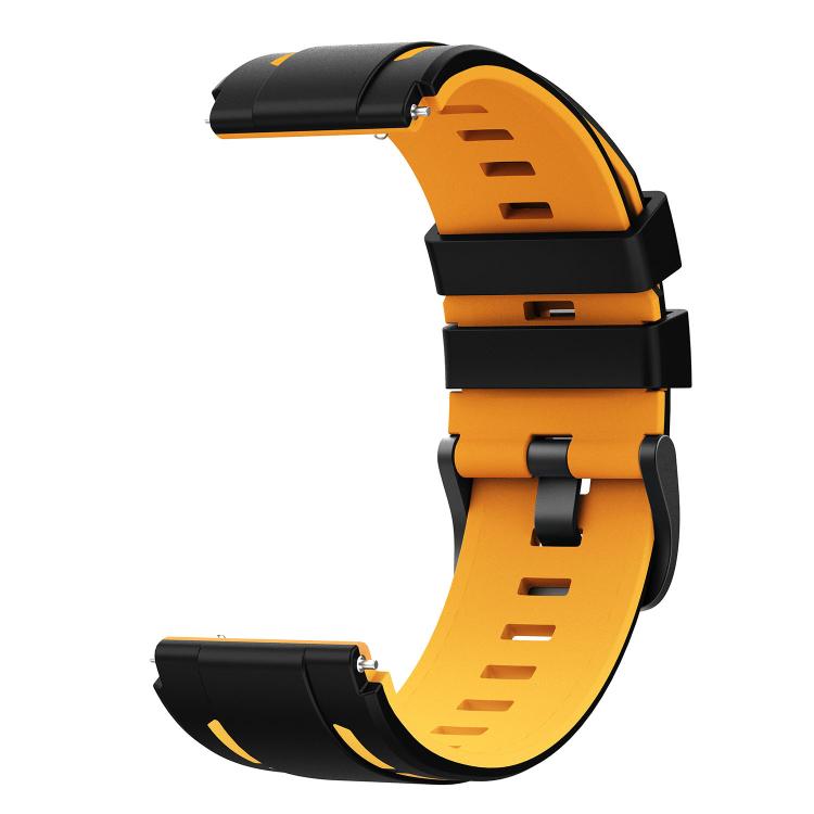 22mm Speed Shadow Sports Two Color Silicone Watch Band