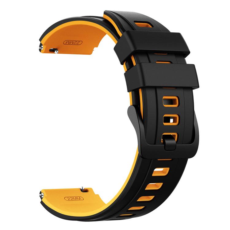22mm Speed Shadow Sports Two Color Silicone Watch Band