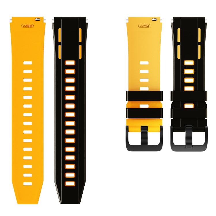 22mm Speed Shadow Sports Two Color Silicone Watch Band