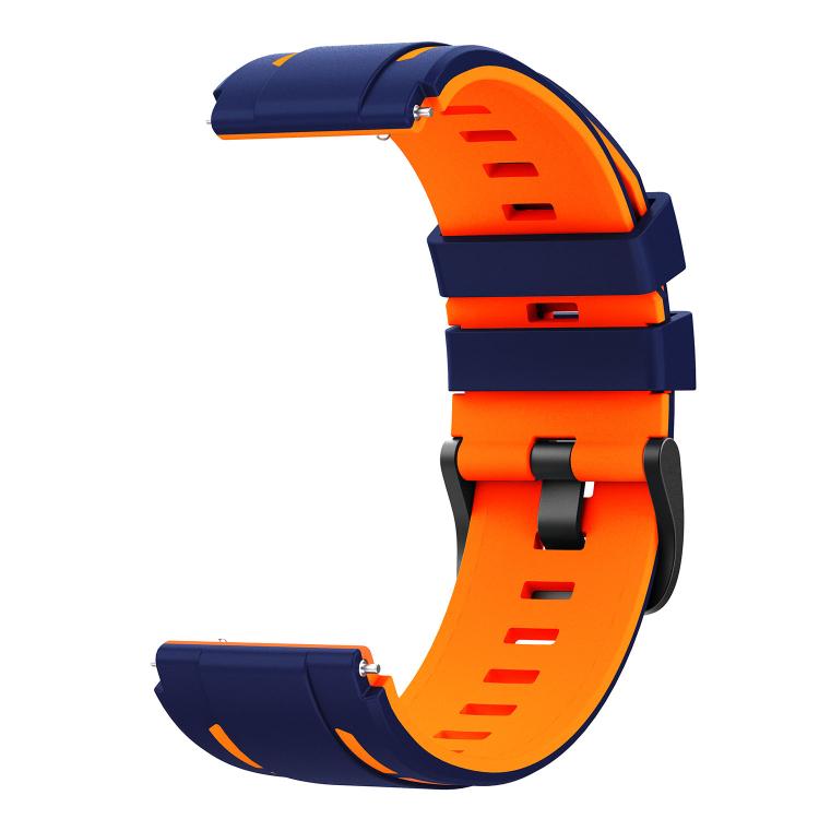 22mm Speed Shadow Sports Two Color Silicone Watch Band