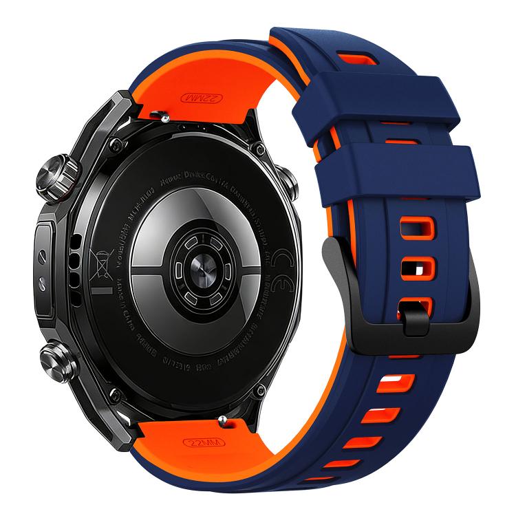 22mm Speed Shadow Sports Two Color Silicone Watch Band