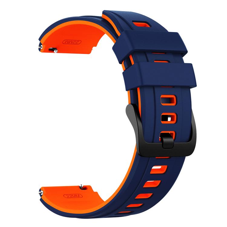 22mm Speed Shadow Sports Two Color Silicone Watch Band