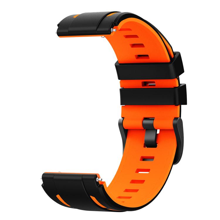 22mm Speed Shadow Sports Two Color Silicone Watch Band