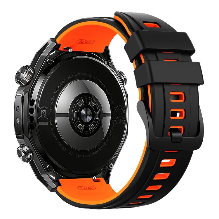 22mm Speed Shadow Sports Two Color Silicone Watch Band