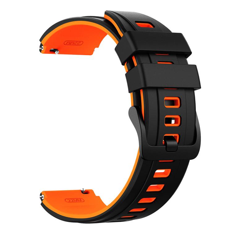 22mm Speed Shadow Sports Two Color Silicone Watch Band