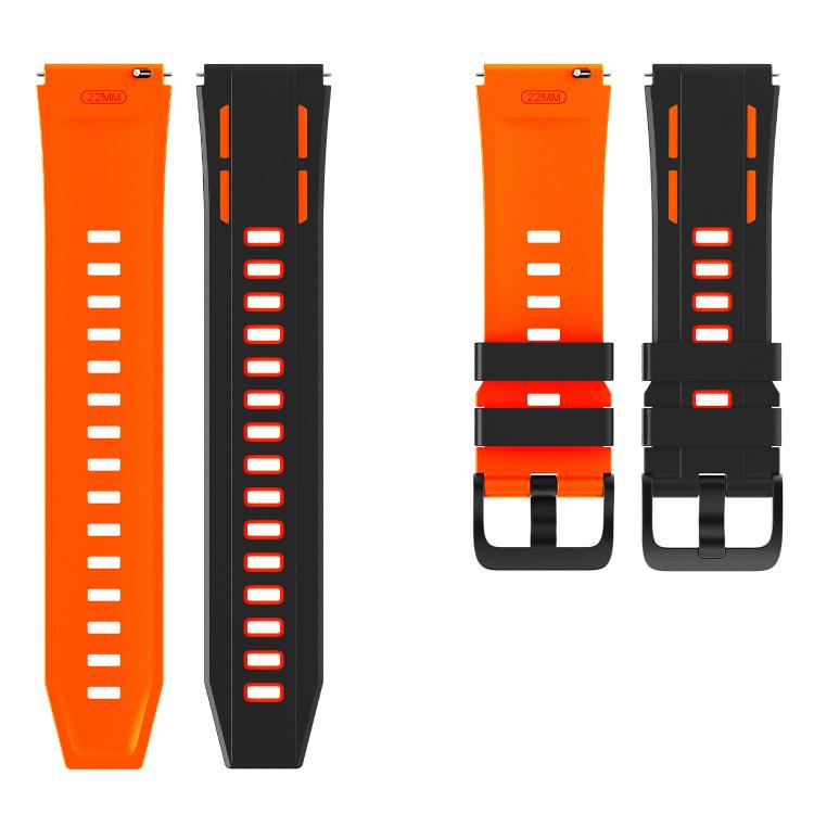 22mm Speed Shadow Sports Two Color Silicone Watch Band