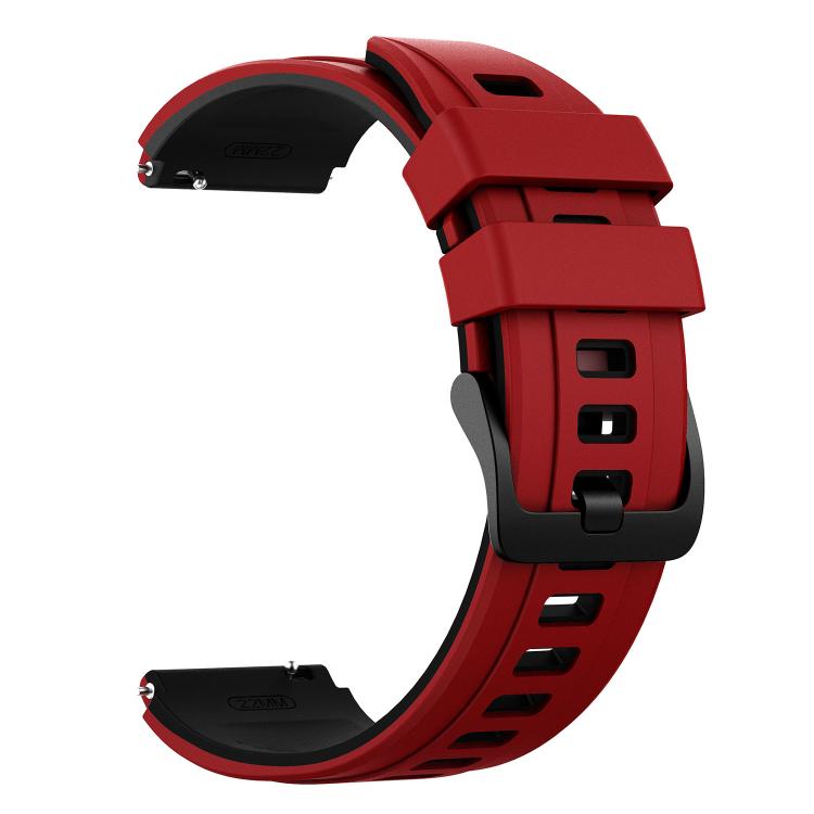 22mm Speed Shadow Sports Two Color Silicone Watch Band