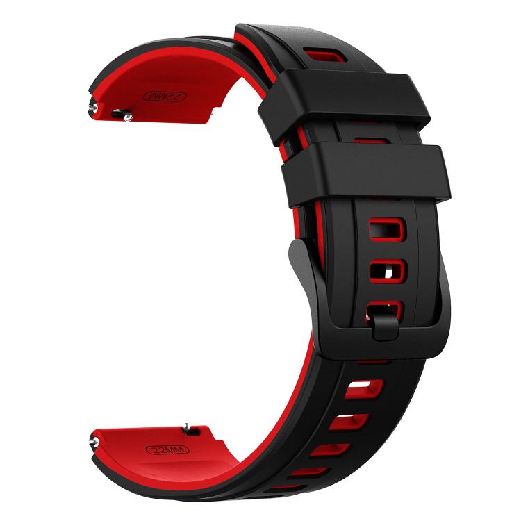 22mm Speed Shadow Sports Two Color Silicone Watch Band
