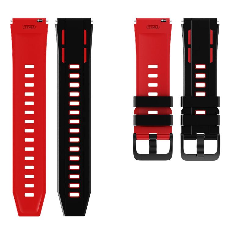 22mm Speed Shadow Sports Two Color Silicone Watch Band
