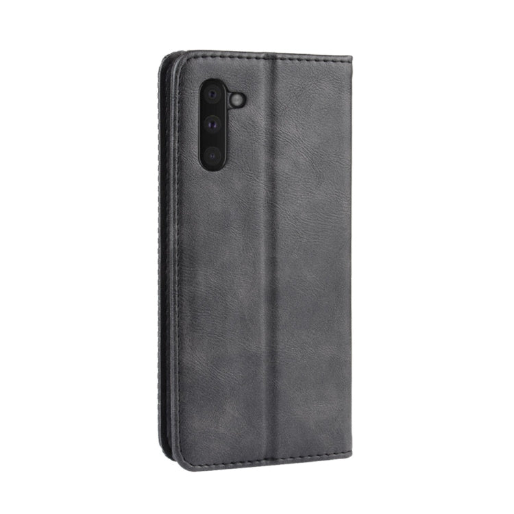 Magnetic Buckle Retro Crazy Horse Texture Horizontal Flip Leather Case for Galaxy Note 10 , with Holder & Card Slots & Photo Frame