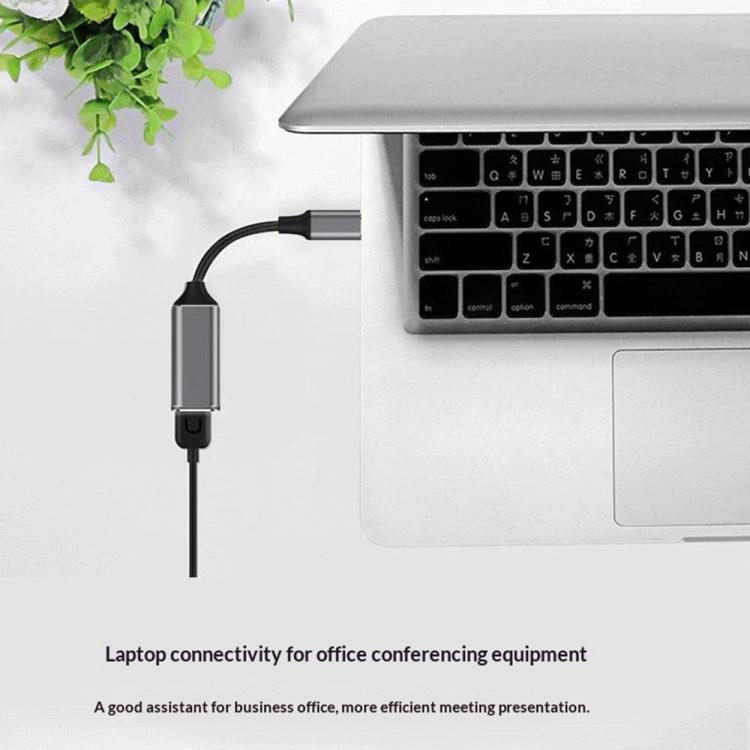 HC-61 HDMI Video Audio Sync Type-C to HDMI Cable 4K / 60Hz Adapter