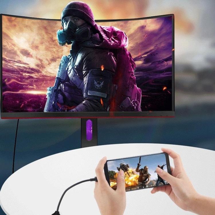 HC-61 HDMI Video Audio Sync Type-C to HDMI Cable 4K / 60Hz Adapter