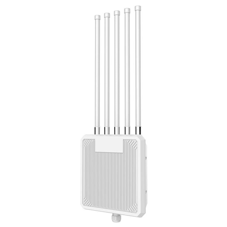 HW3000L IP67 Waterproof 3000Mbps WiFi 6 2.4 / 5G Dual Band High Gain Antenna POE Router, Plug:UK Plug